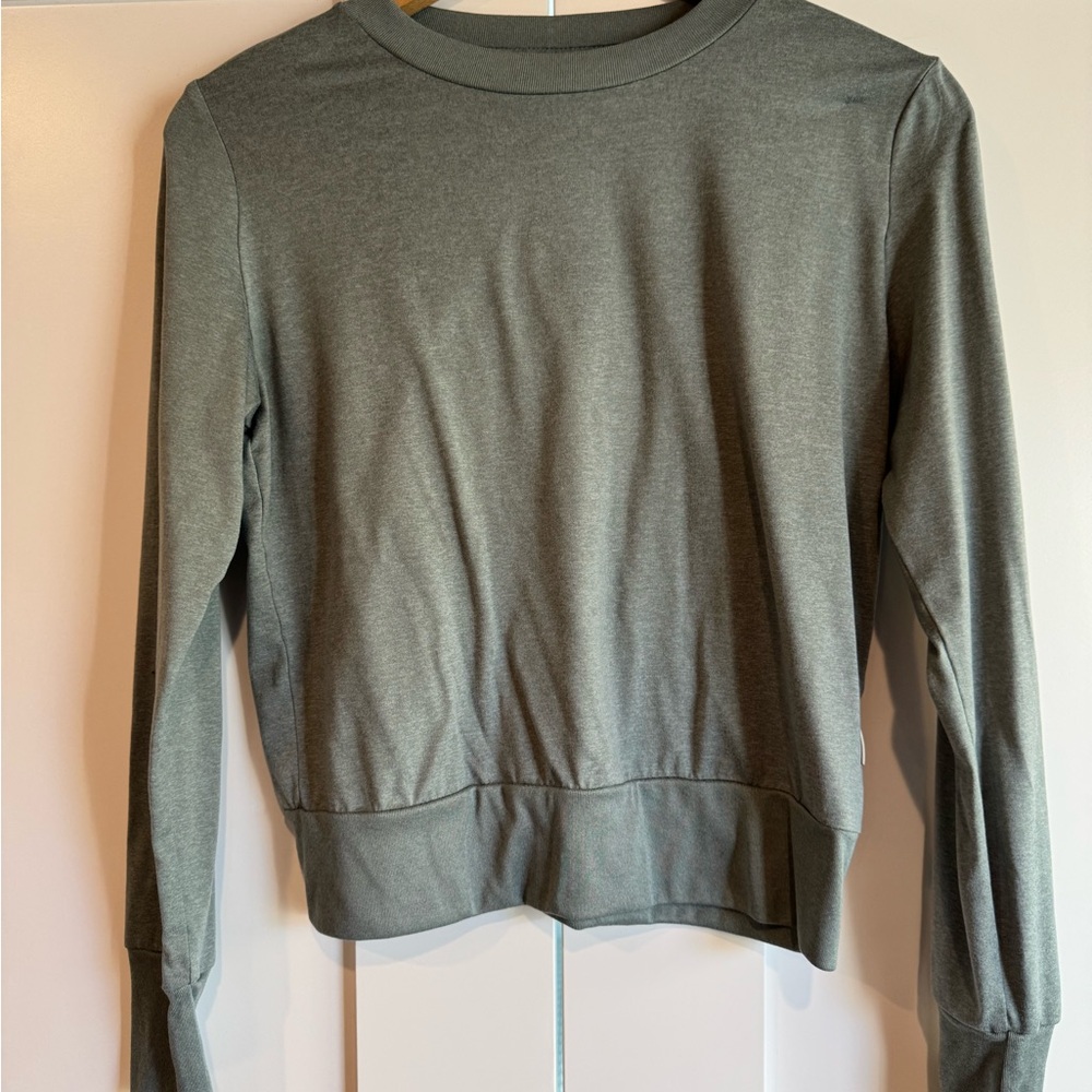 Vuori Green Crew Neck Long Sleeve